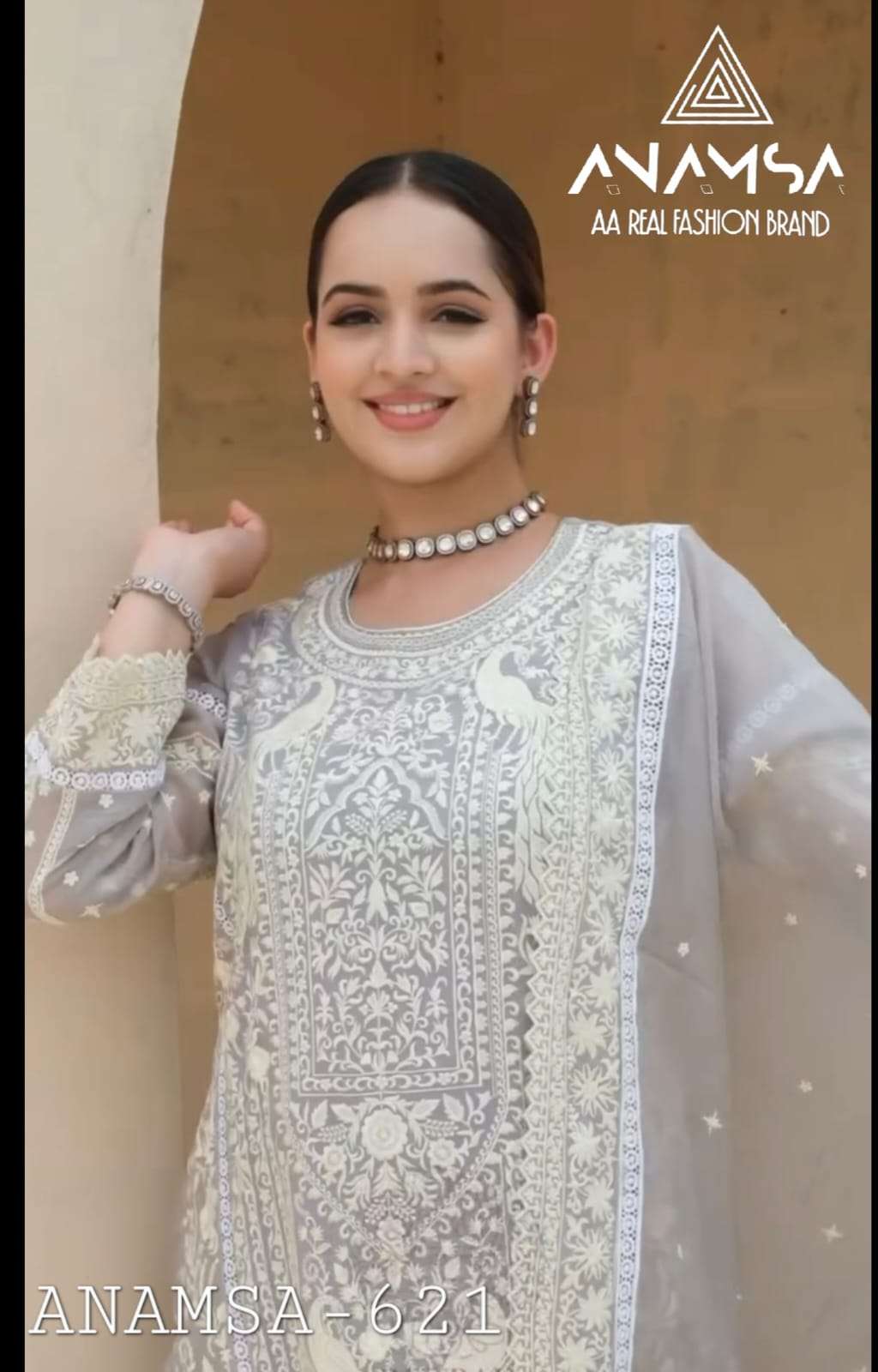 D NO-621 Semi Stitched By Anamsa